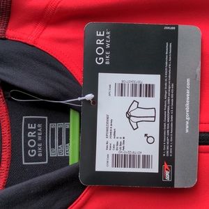 Gore Bike Wear Cycling Jersey. Red & Black.  Men's small, similar to Women's Med